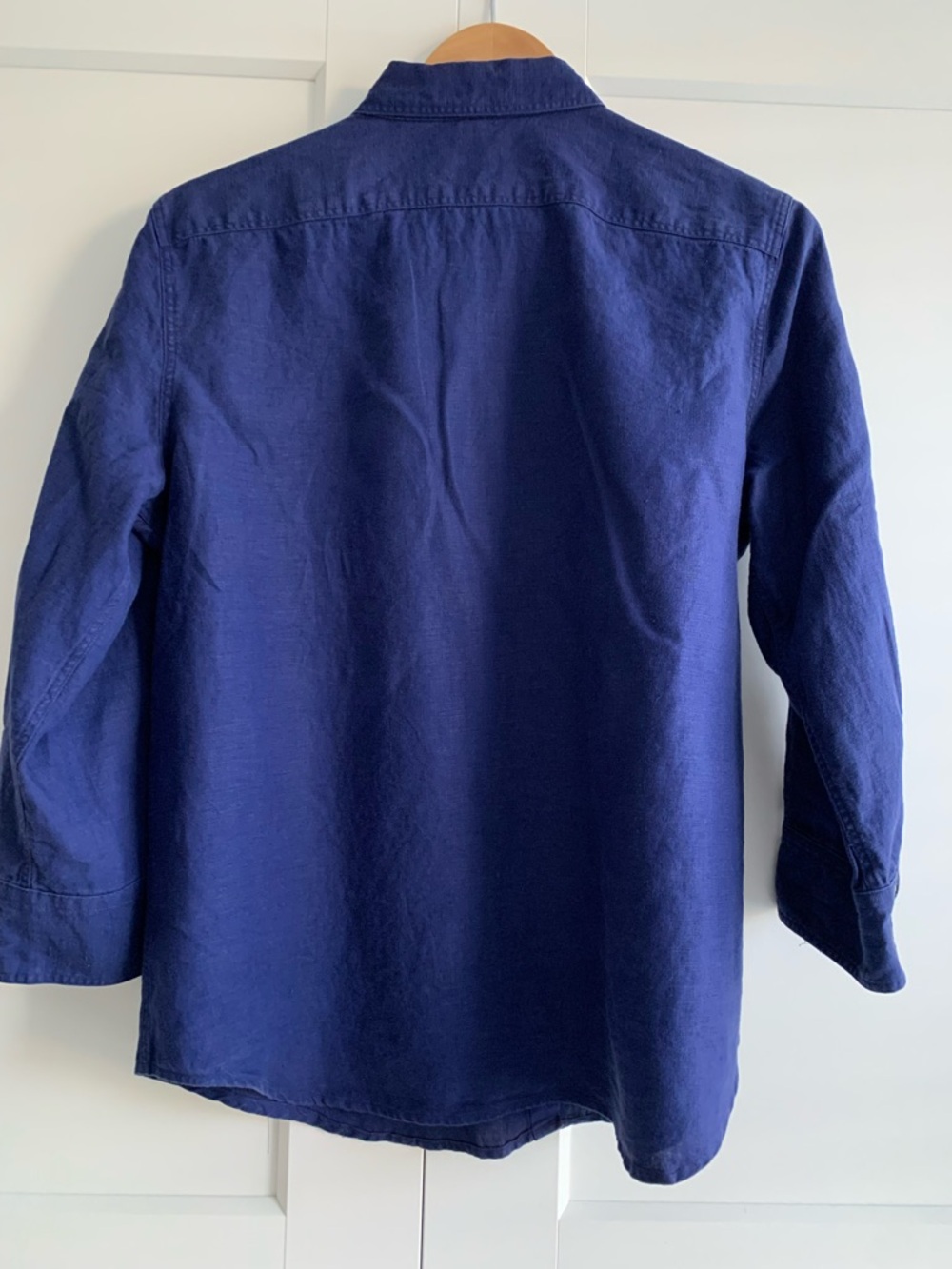 Lauren Ralph Lauren Deep Blue Casual Button-Down Shirt - Picture 2 of 12